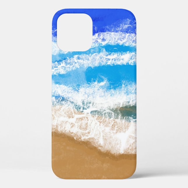 Ocean Art Blue Waves am Sandy Beach Case-Mate iPhone Hülle (Rückseite)