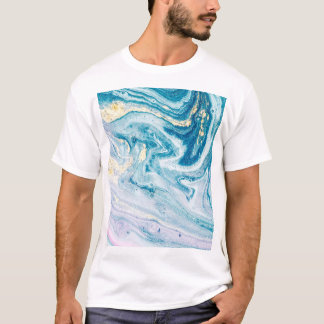 Ocean Art: Marble Agate Wirbel. T-Shirt