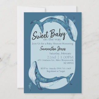 Ocean Baby Shower Invitation Einladung