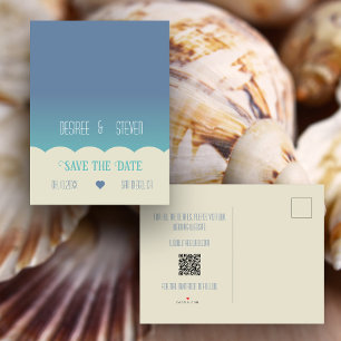 Ocean Beach Blend Save the Date Postkarte