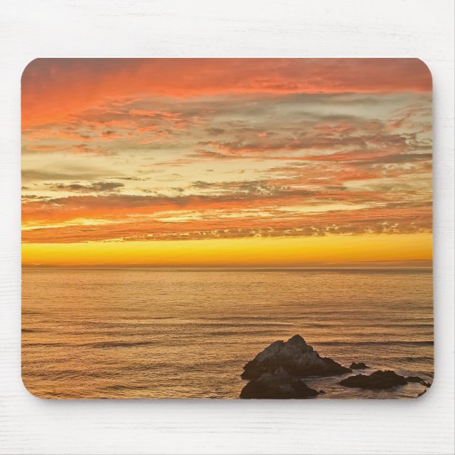 Ocean Beach Ca.Summer Sunset Mousepad (Vorne)