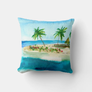 Ocean Beach Coasta Island Throw Kissen