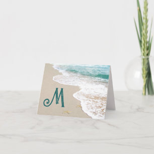 Ocean Beach mit Monogram Letter M