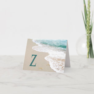 Ocean Beach mit Monogram Letter Z