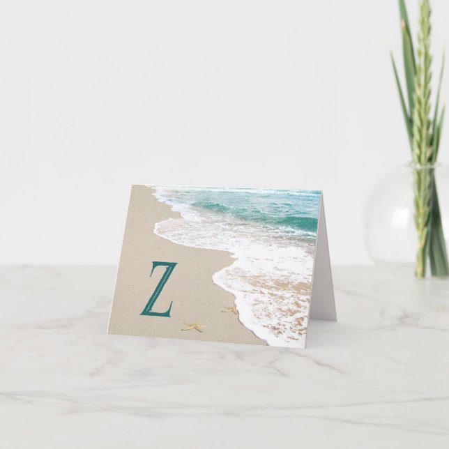 Ocean Beach mit Monogram Letter Z (Vorderseite)