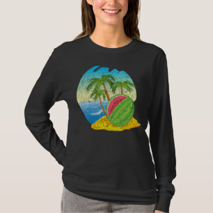 Ocean Beach Palm Bäume Frucht tropisches Sommer Wa T-Shirt