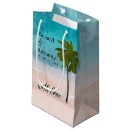 Ocean Beach Palm Tree Gastgeschenk Hochzeit Kleine Geschenktüte