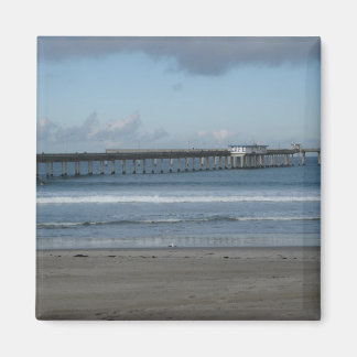 Ocean Beach Pier Winter Magnet
