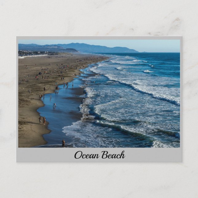 Ocean Beach San Francisco Ca. Postkarte (Vorderseite)