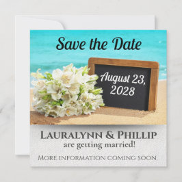 Ocean Beach Save the Date Hochzeit Einladung