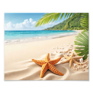 Ocean Beach Scene Foto Print