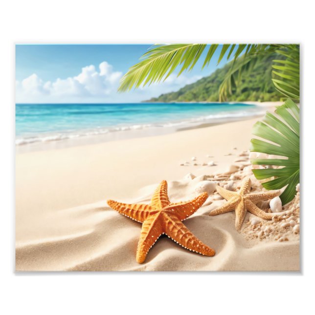 Ocean Beach Scene Foto Print (Vorne)
