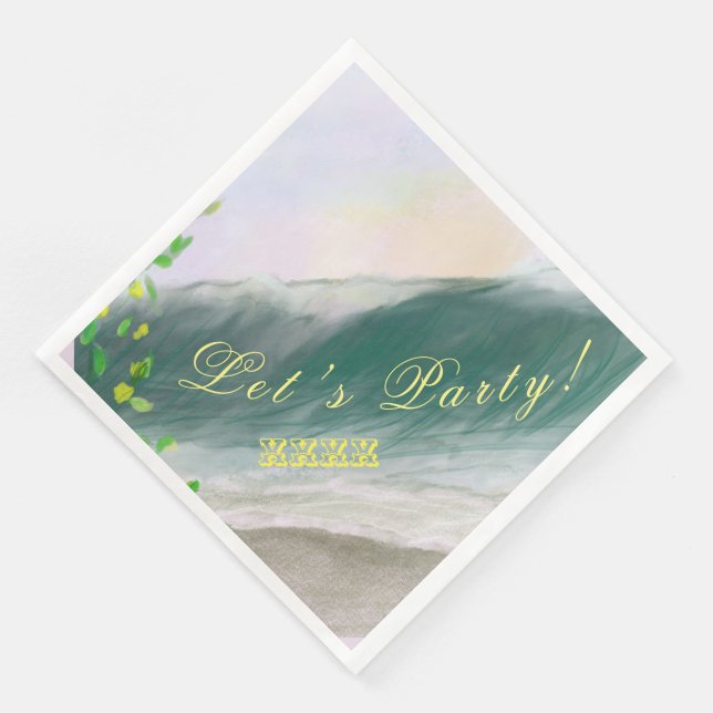 Ocean Beach Standard Dinner Party Celebration Serviette (Ecke)