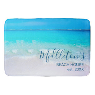 Ocean Beach Summer Seaside Seaside Scene Badematte