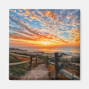 Ocean Beach View Tropical Sunset Paradise Traum Magnet