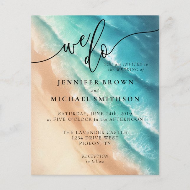 Ocean Beach Watercolor Signature we do Flyer (Vorne)