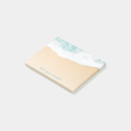 Ocean Beach Waves - tropischer Name Post-it Klebezettel