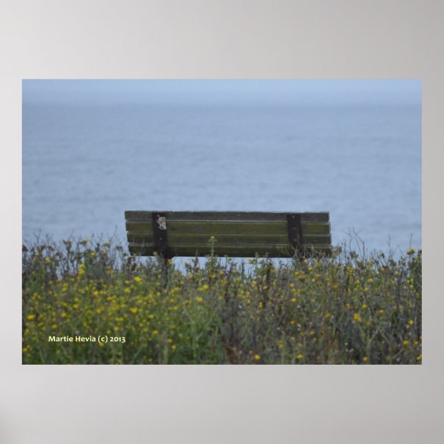 Ocean Bench Poster (Vorne)