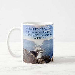 Ocean Bible Verse Arte und Shine Christlich Kaffeetasse
