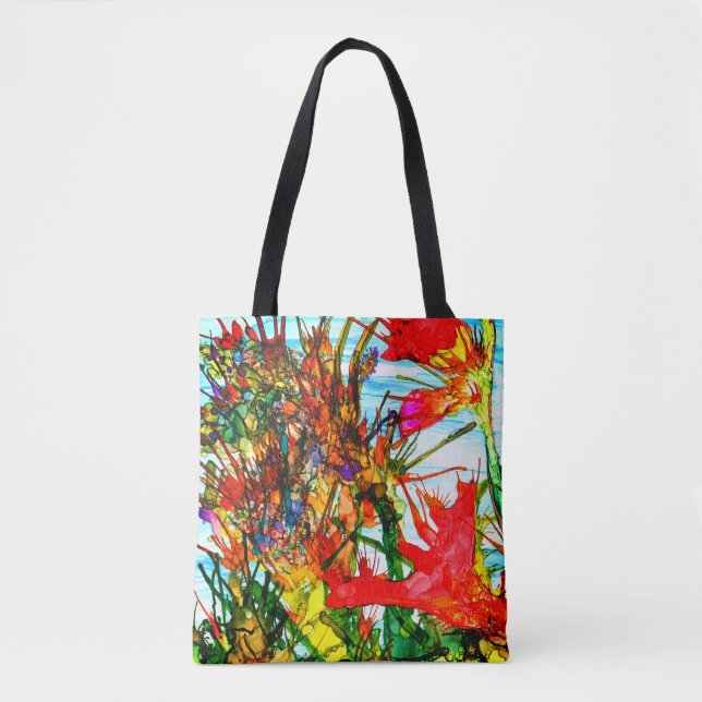 Ocean Blooms Tote Bag (Sie können anpassen) (Vorderseite)