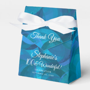 Ocean Blue 100 und Wonderful Birthday Party Geschenkschachtel