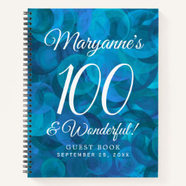 Ocean Blue 100 und Wonderful Birthday Party Notizbuch