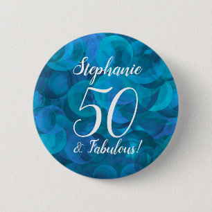 Ocean Blue 50 und die fabelhafte Geburtstagsparty Button
