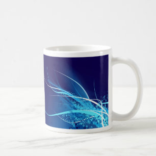 Ocean Blue Abstrakt - Tasse