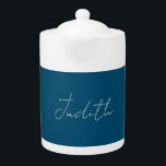 Ocean Blue Beruflich Calligraphy Name<br><div class="desc">Schlichte Minimalistische moderne Designs. Sie sind alle einfach,  attraktiv,  einzigartig.</div>