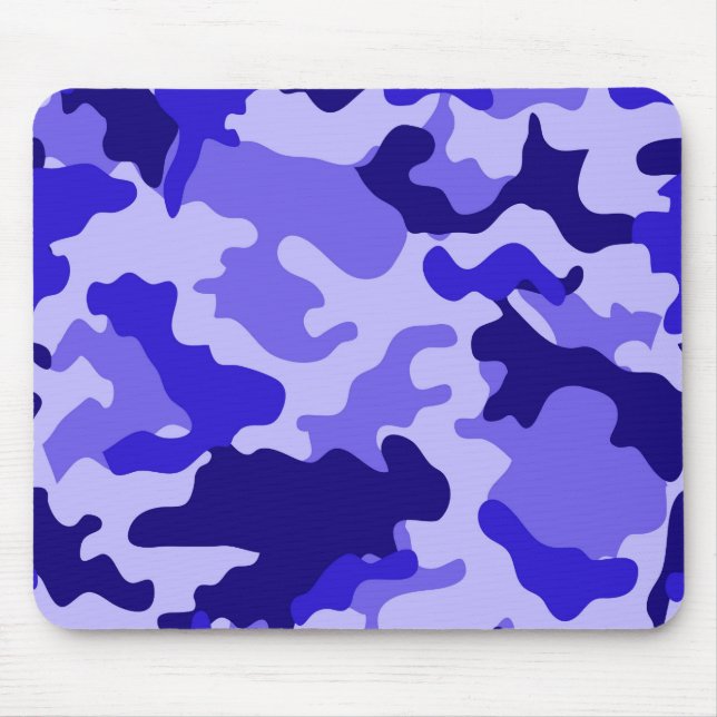 Ocean Blue Camouflage Mousepad (Vorne)