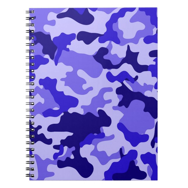 Ocean Blue Camouflage Notebook Notizblock (Vorderseite)