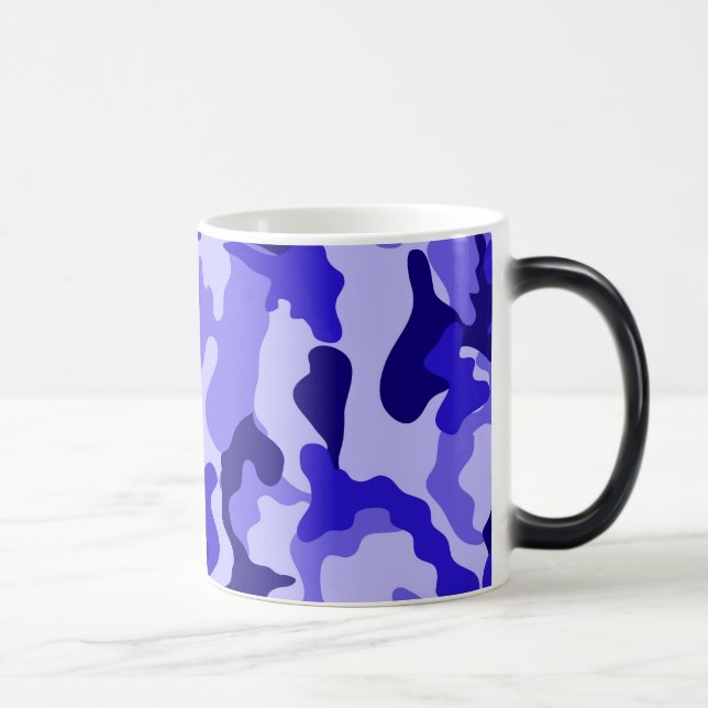 Ocean Blue Camouflage Tasse (Rechts)