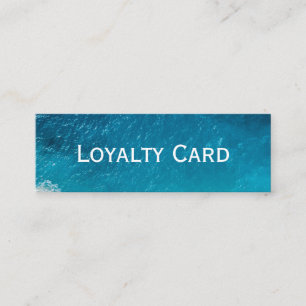 Ocean Blue Loyalty Card Erfrischendes Küstendesign Treuekarte