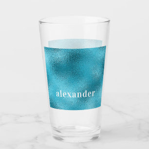 Ocean Blue Name Glas