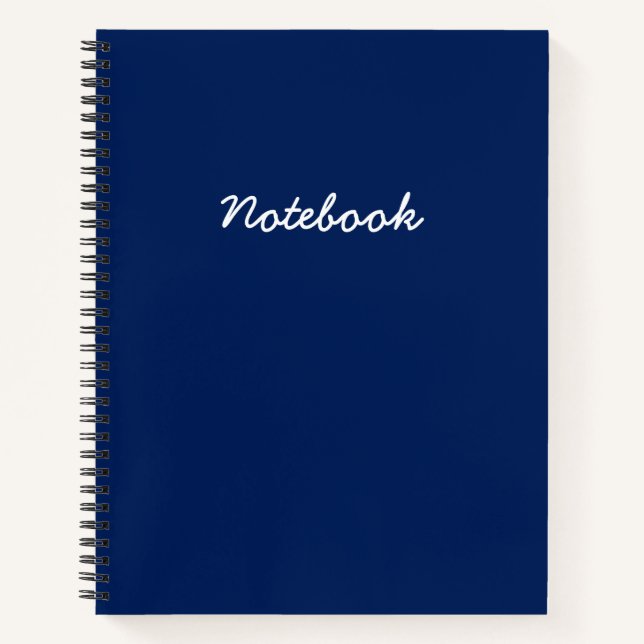 Ocean Blue Notizbuch (Vorderseite)