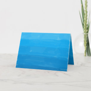 Ocean Blue Ombre Template Grußkarte Karte