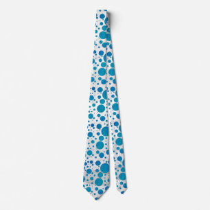 Ocean Blue Polka Dots Krawatte