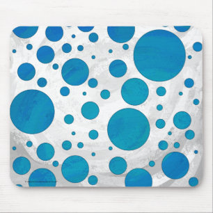 Ocean Blue Polka Dots Mousepad