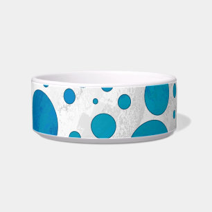 Ocean Blue Polka Dots Napf