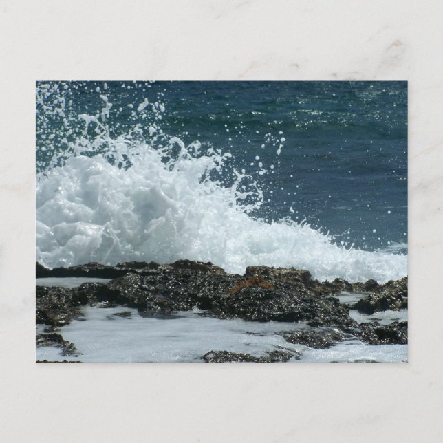 Ocean Blue/ Response Card Einladungspostkarte (Vorderseite)