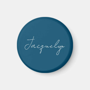 Ocean Blue Schlicht Elegante Moderner Minimalistis Magnet
