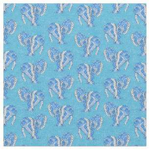Ocean Blue Tribal Tattoo Manatees Stoff