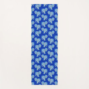 Ocean Blue Tribal Tattoo Manatees Yogamatte