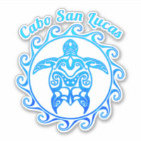 Ocean Blue Tribal Turtle Cabo San Lucas