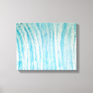 Ocean Blue und White Abstrakt Canvas drucken Leinwanddruck
