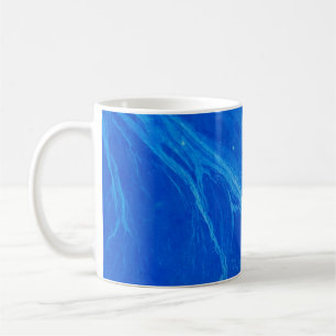 Ocean Blue Waves Sommerzeit Kaffeetasse