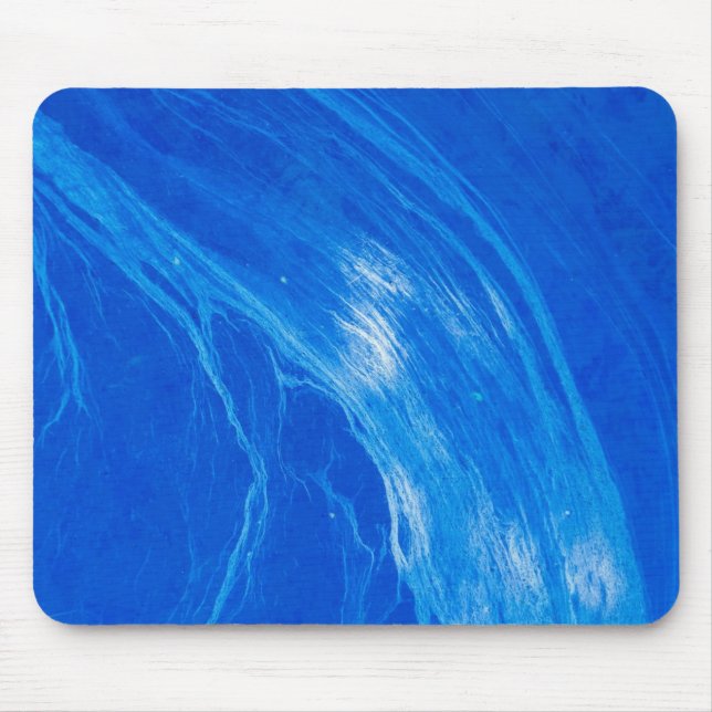 Ocean Blue Waves Sommerzeit Mousepad (Vorne)