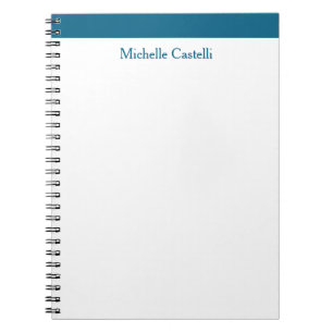 Ocean Blue & White Beruflich Einzigartig klassisch Notizblock