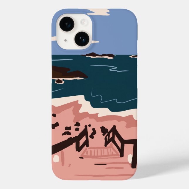 Ocean Blues Case-Mate iPhone Hülle (Rückseite)