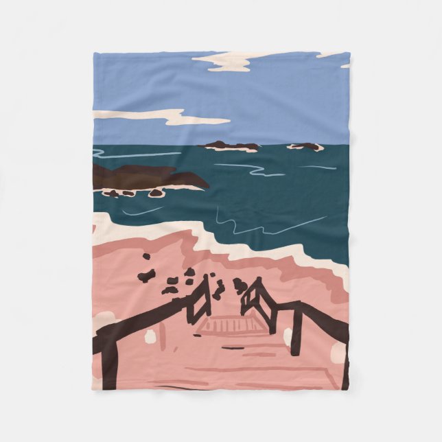 Ocean Blues Fleecedecke (Vorderseite)